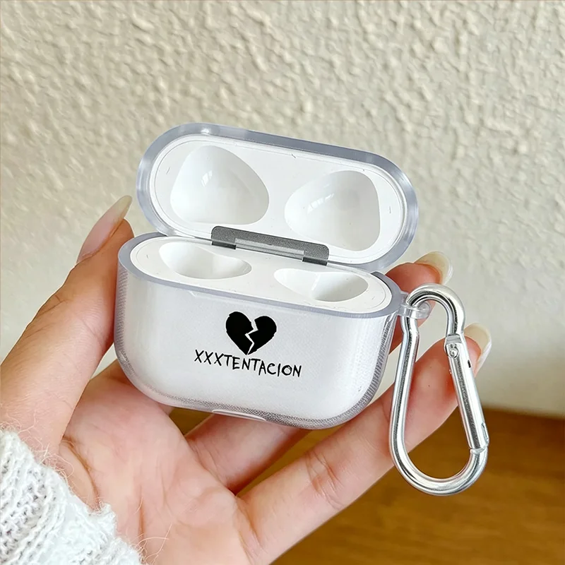 Singer xxxtentacion Earphone Cover Transparent Soft Earphone Protector Case for Airpods Pro 3 2 1 4 xxxtentacion Fans Gifts