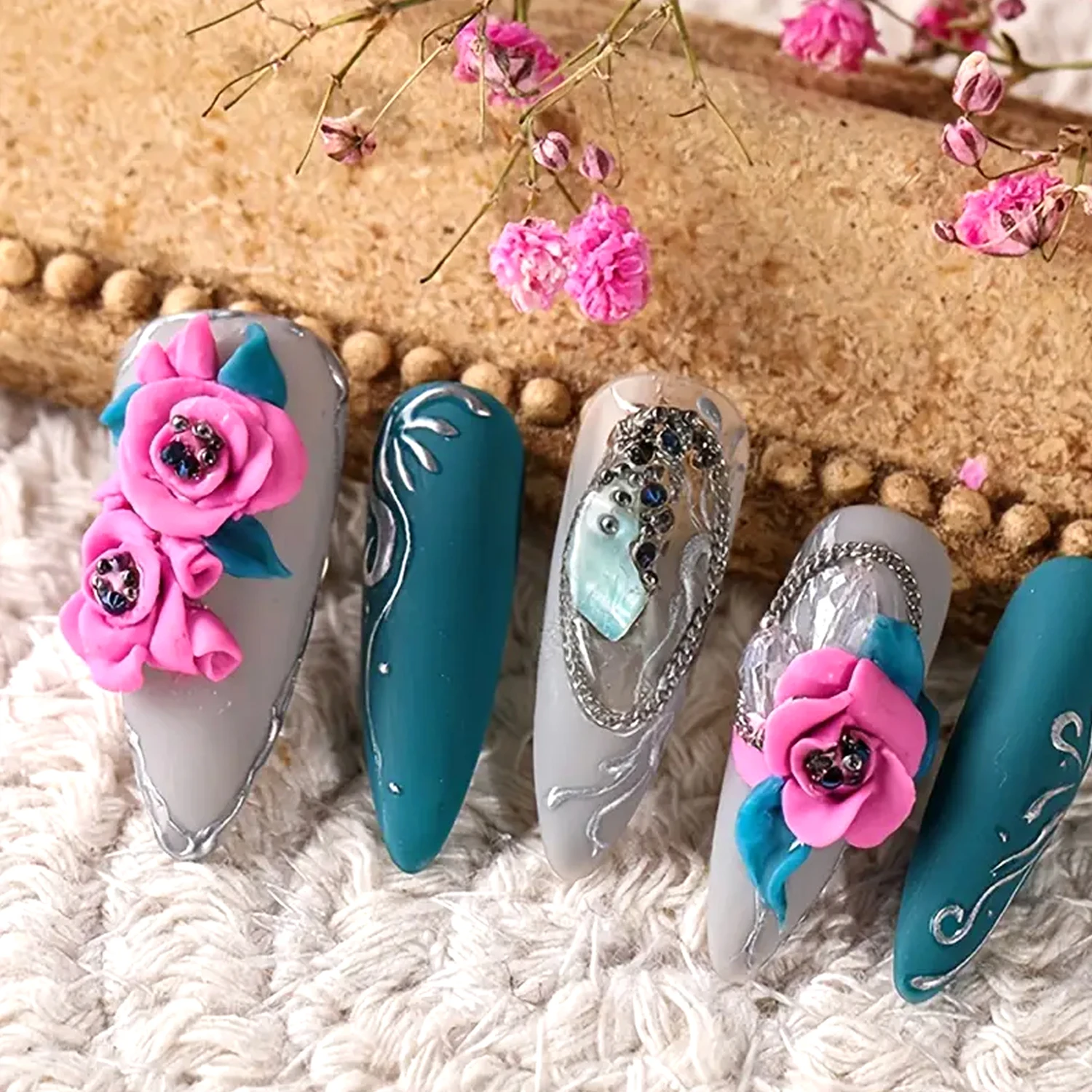 Accessori per nail art Forniture per gel per intaglio Modello 3D 4D intagliato FangoPlasticina Gel UV Unghie fai da te Pittura Gel per goffratura 3D rimovibile