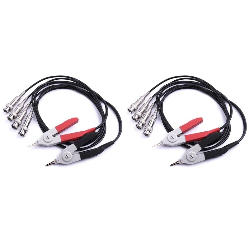 Y17A 2X 600-700MM LCR Meter Test Leads Clip Terminal Kelvin Line High Quality Four Wire Lead Kelvin Probes Kelvin Clip