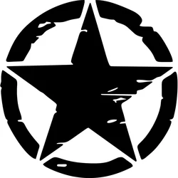 Car Stickers Vinyl Decal Army Star Sticker For JEEP Wrangler and All Other 4x4 Models Accessories Decoration 15cm*15cm