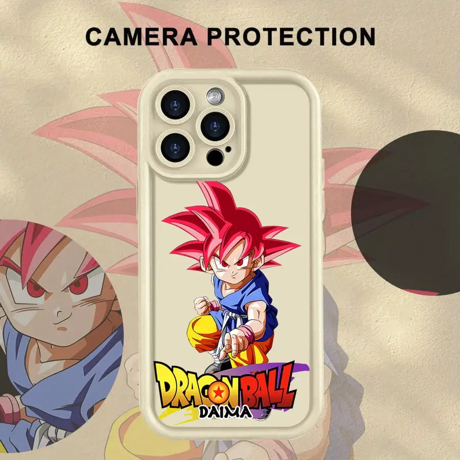 

Japanese Dragon Ball Saiyan Phone Case for iPhone 13 12 11 Pro Max XR 16e 17 Air 15 16 14 Plus XS Max Soft Cover