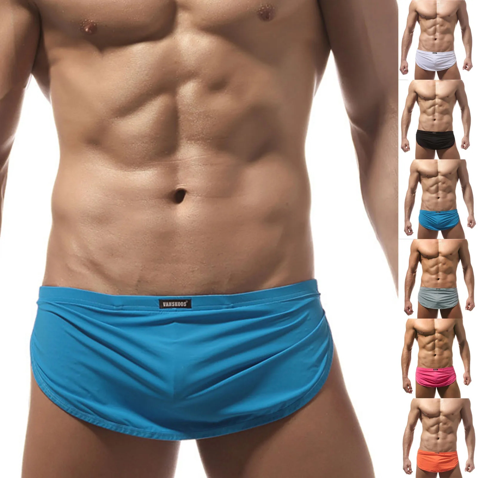 Mens Underwear Splcing Briefs Bikini Underpants Man Cueca Masculina Knickers Male Panties Men's Briefs Gay Underwear Ropa