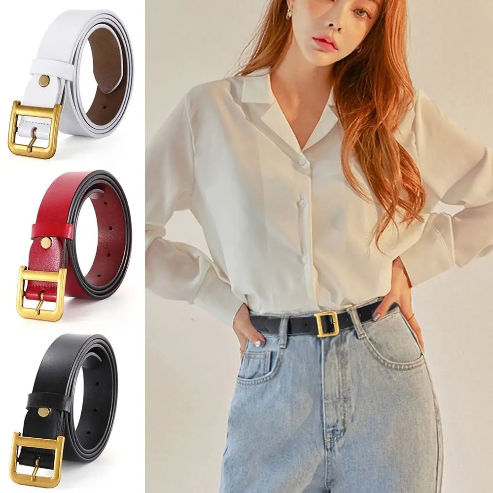 

Gifts Luxury Design Letter D Genuine Leather Belt Trendy Versatile Business Waist Strap Casual Pin Buckle Waistband