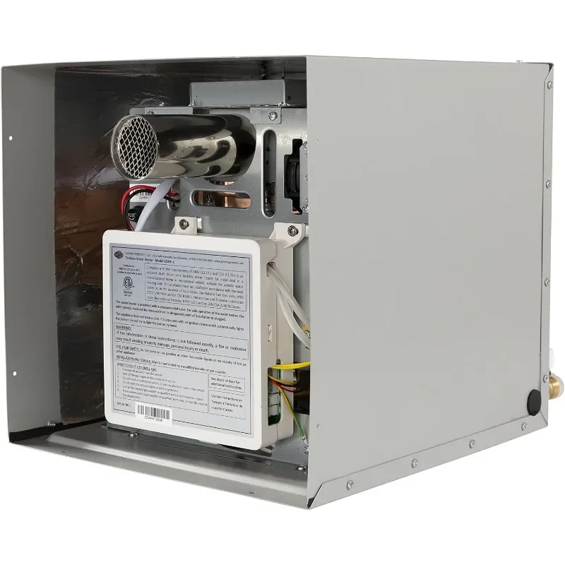 Tankless RV Water Heater, 12V Power, 42,000 BTUs, Quiet Operation, Onboard Microprocessor, Digital User Control Panel