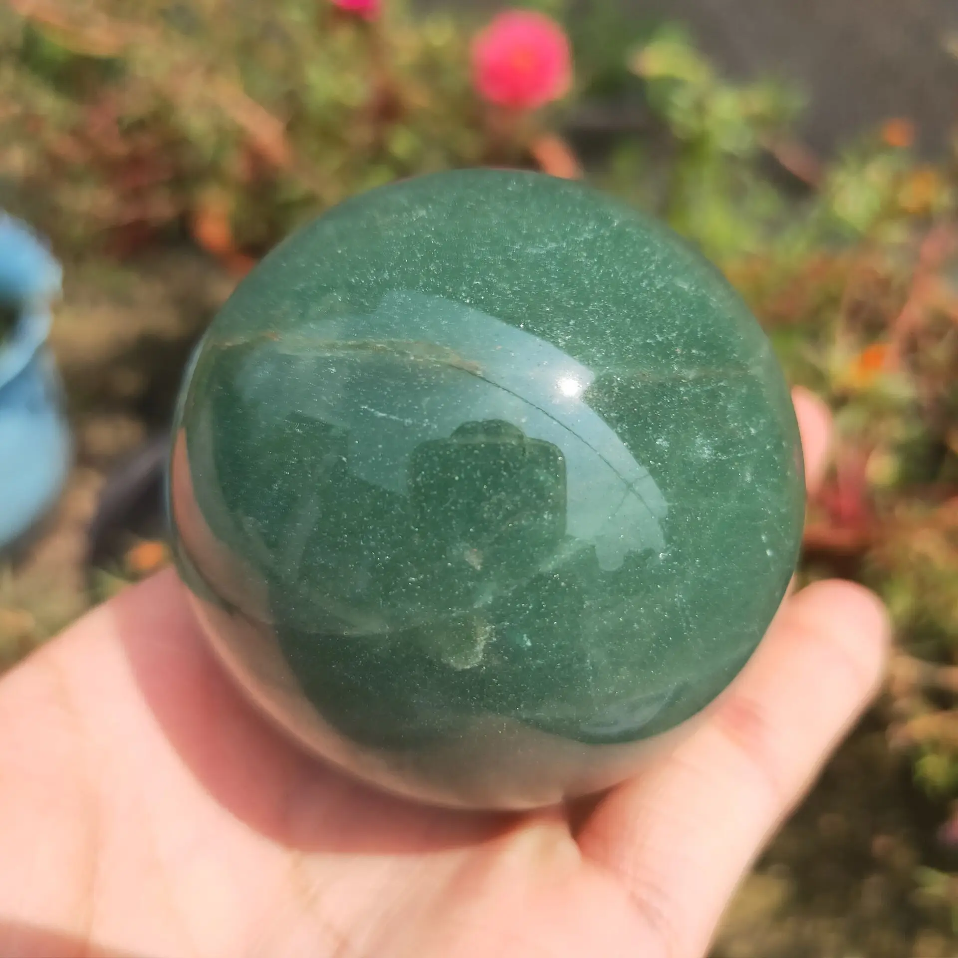 1PC 250-500g Natural Green Aventurine Sphere Ball-Gorgeous Green Aventurine Sphere