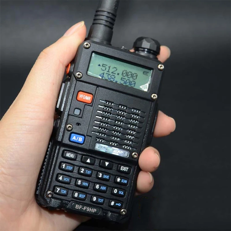 Baofeng-Long Range Walkie Talkie, rádio em dois sentidos, VHF, UHF, rádio portátil, BF-F9HP Upgrade, UV 5R