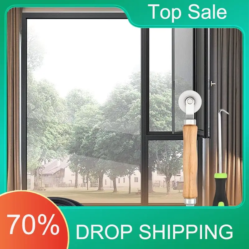 AT03 Top 11 Pcs Screen Repair Kit, Screen Roller Tool With Bearing, 65FT Screen Spline 8Pcs Screen Clips And Spline Removal Hook