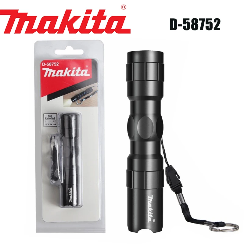 Makita D-58752 LED Mini Flashlight Outdoor Compact Mini Black Night Ride Portable Without Battery