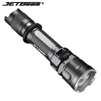 JETBeam 3MS 21700 Ultra Police Flashlight LUMINUS SST-70 2000LM Rechargeable High-Power Torch Light for Self-defense Camping