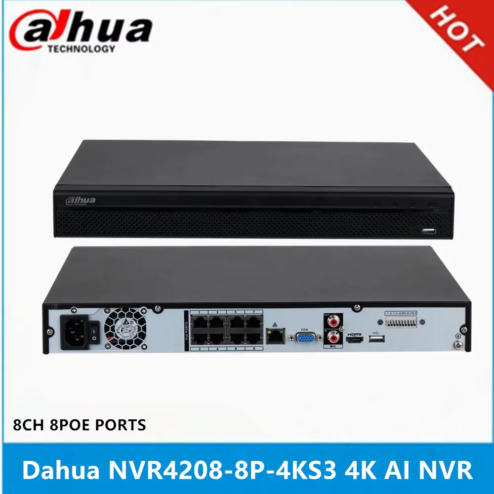 Dahua NVR4208-8P-4KS3 8ch with 8 PoE ports & NVR4216-16P-4KS3 16ch