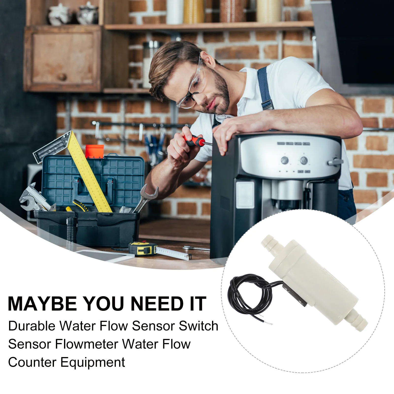 

Durable Water Flow Sensor High Quality Plastic Liquid Flow Meter for Water Heater Coffee Machine Drinking Fountain