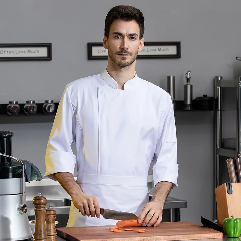 Sala da pranzo giacca da cuoco servizio di ristorazione camicia da cuoco professionale abbigliamento da cucina tuta da Hotel uniforme da cameriere Cafe