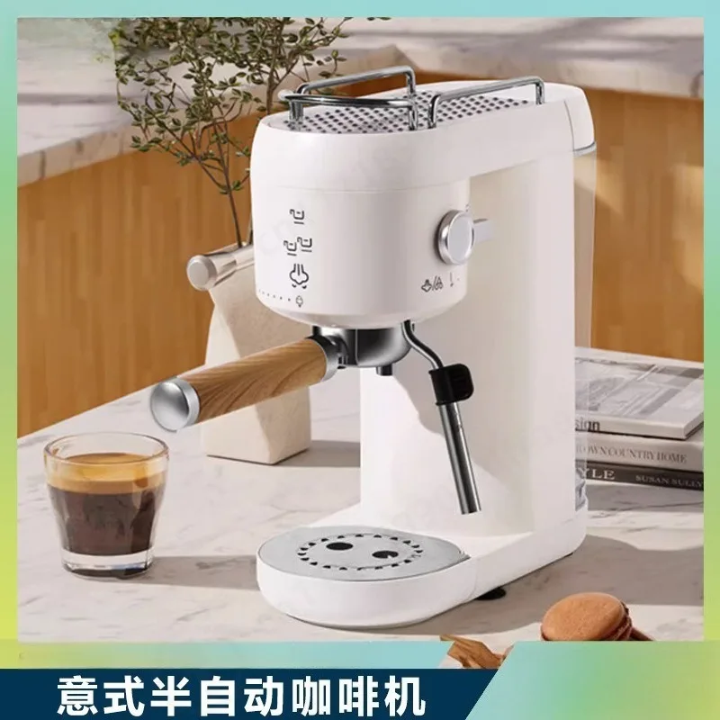 Semi‑Automatic Espresso Coffee Machine, 110V‑220V Visible Coffee Maker for Home & Commercial Use
