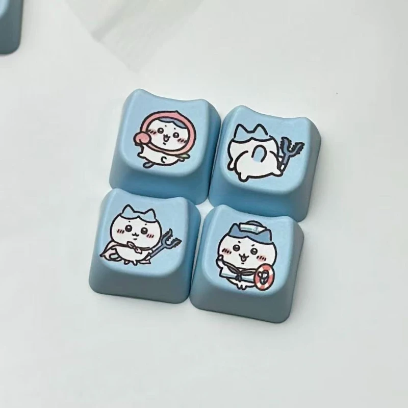 Anime Cartoon Kawaii Chiikawa Keycaps Good Looks Supplement Single Creativity Moa Height PBT Material Fit and Feel Beautiful New