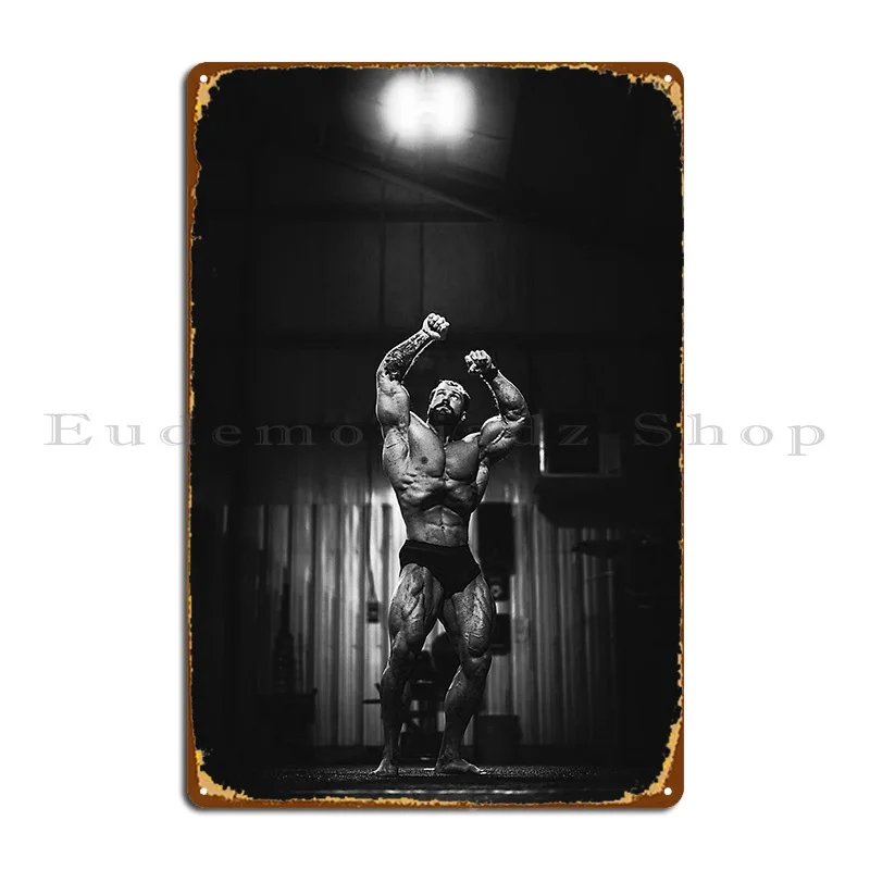 Chris Bumstead Pose Metal Sign Decoration Kitchen Print Wall Plaque Retro Tin Sign Poster