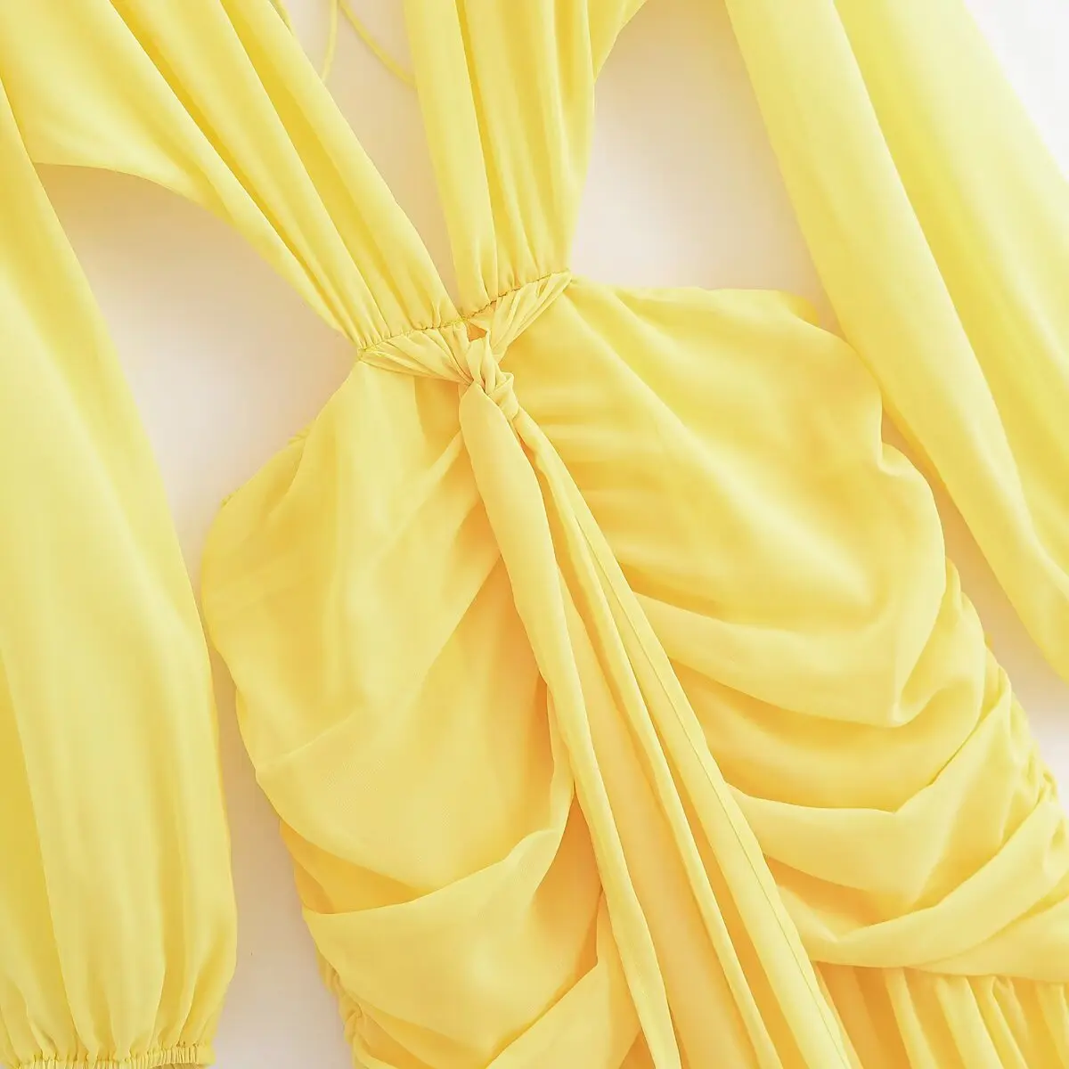 KONDALA, vestido Sexy elegante de gasa para mujer, cintura hueca, escote en V profundo, vestido ajustado sin espalda, vestido de mujer romántico de vacaciones de verano 2025