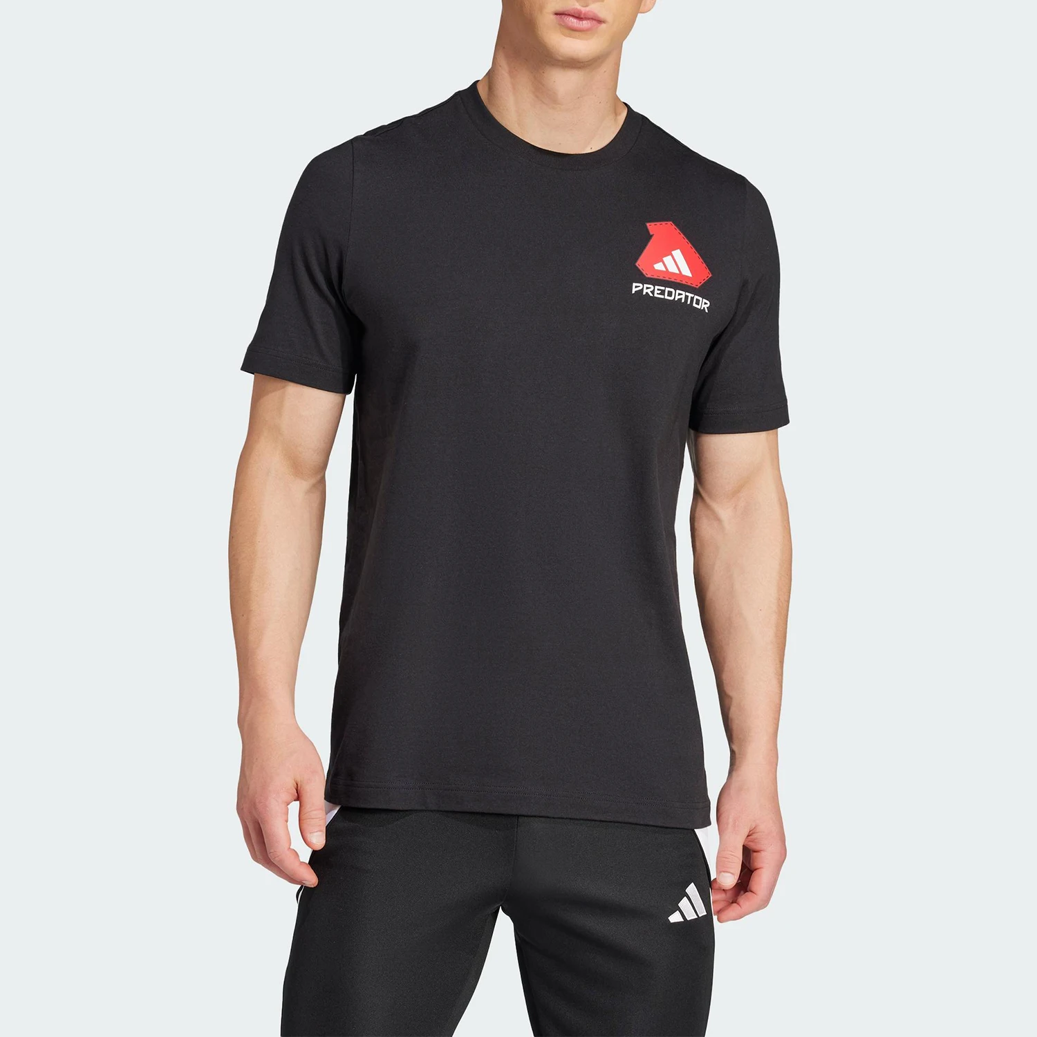 

Adidas Original 2025 Мужская модная дышащая футболка с принтом для спортзала JD8217