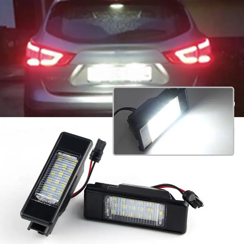 2PCS White Led License Plate Light for Ford Edge Escape Mercury Mariner Auto Accessories Troubless