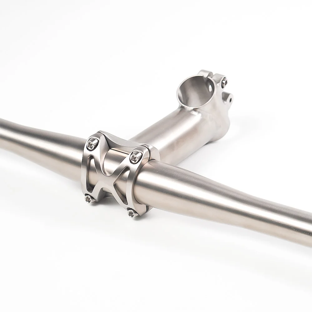 Chooee Bike Accessories Titanium Bike Stem For 25.4/31.8mm Handlebars Ti CNC Machined MTB Road Bicycle Handlebar Stem​​