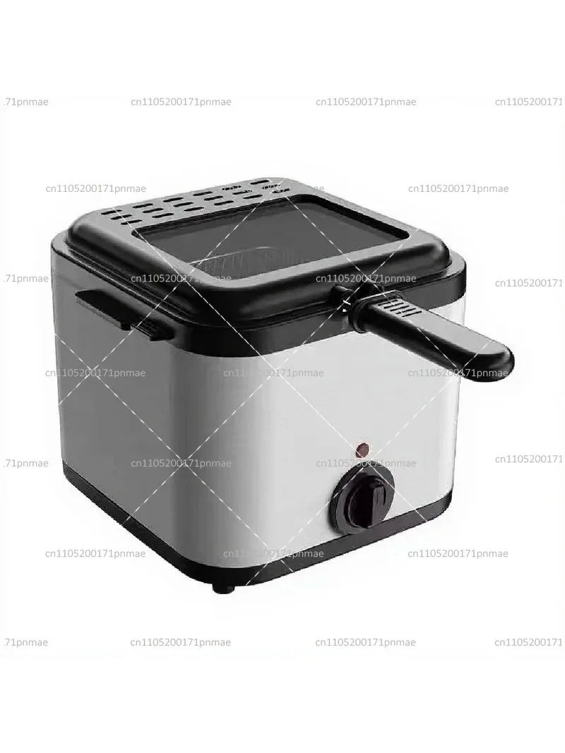 Household Large-Capacity Electric Deep Fryer for Chicken, French Fries, Snacks, Integrated Oil Basket Frying Machine
