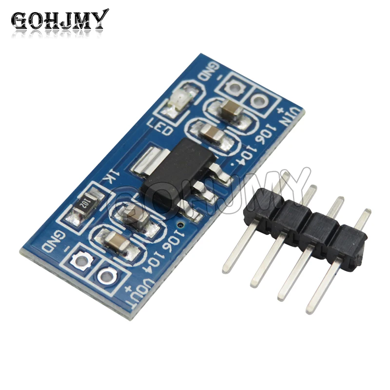 Módulo de potencia AMS1117 3,3 V, 5 piezas, 3,3 V, sin pines soldados, nuevo producto