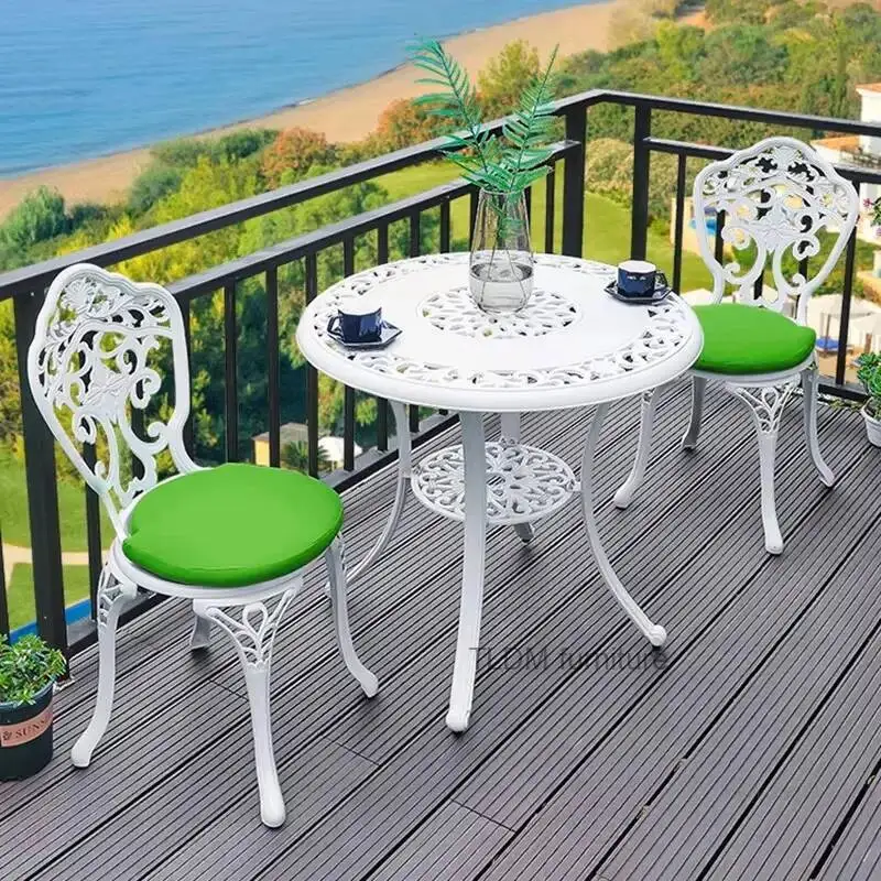 

Наборы садовой мебели в скандинавском стиле, домашняя мебель для патио, уличный набор, водонепроницаемая защита от солнца, садовый стол и набор стульев для улицы