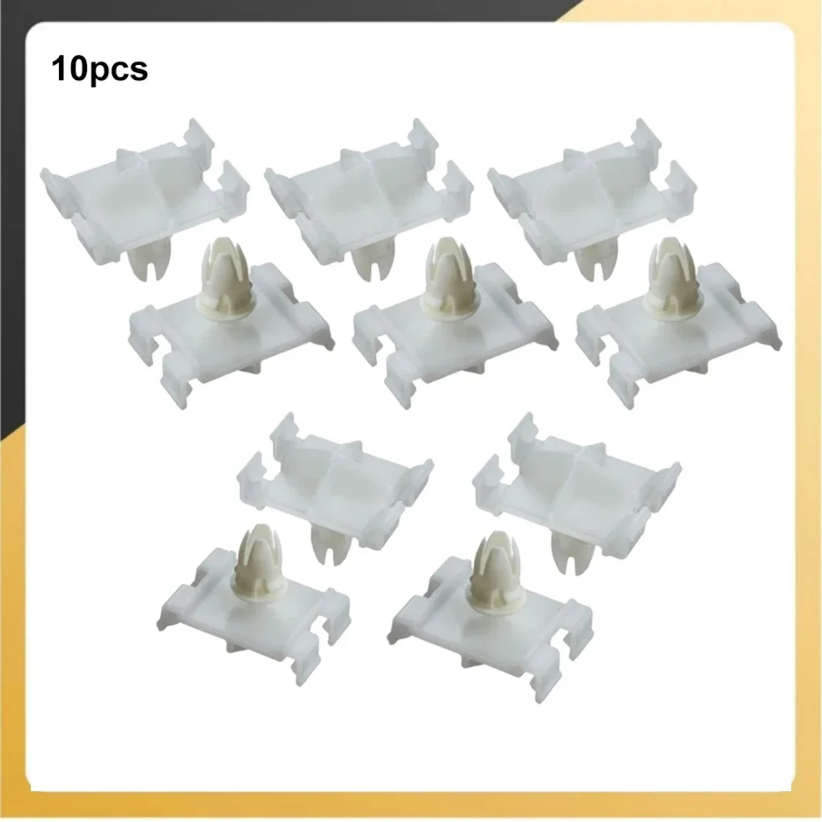 10Pcs Body Side Molding Clips For Mercedes For Benz C CLK W202 W203 W208 W210 CL203 A0019888081 White Nylon Fastening Buckle