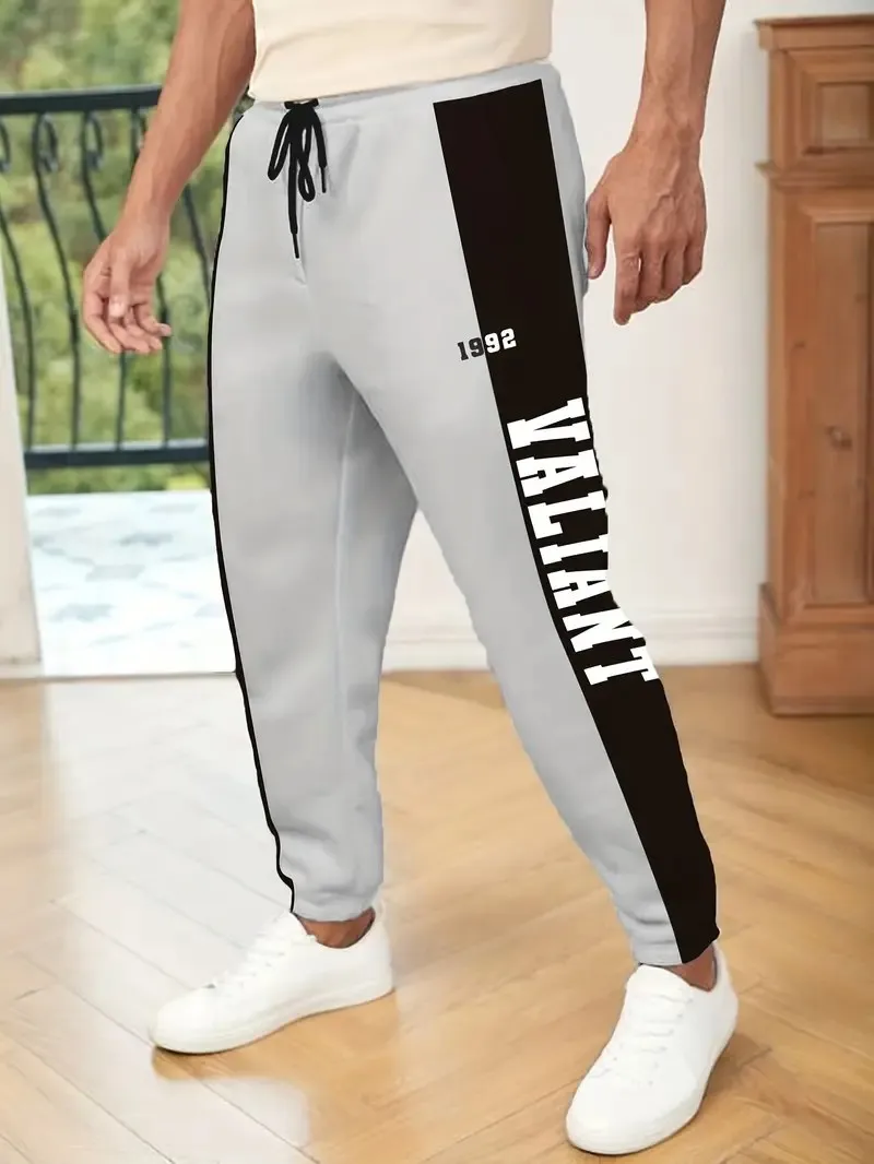 The new men's trousers for Spring and Autumn 2025 are comfortable soft casual and fashionable with letter prints