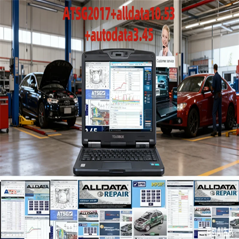 Newest alldata 10.53 software + mitchel l On demand 5 auto repair alldata software All data car software with Wiring diagram