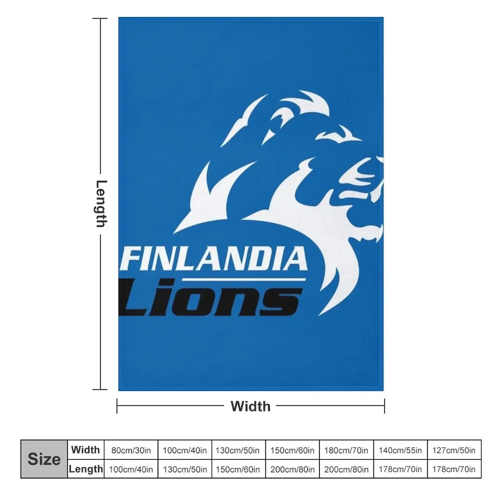 Finlandia Lions Throw Blanket couch cozy soft plush fuzzy picnic outdoor blanket
