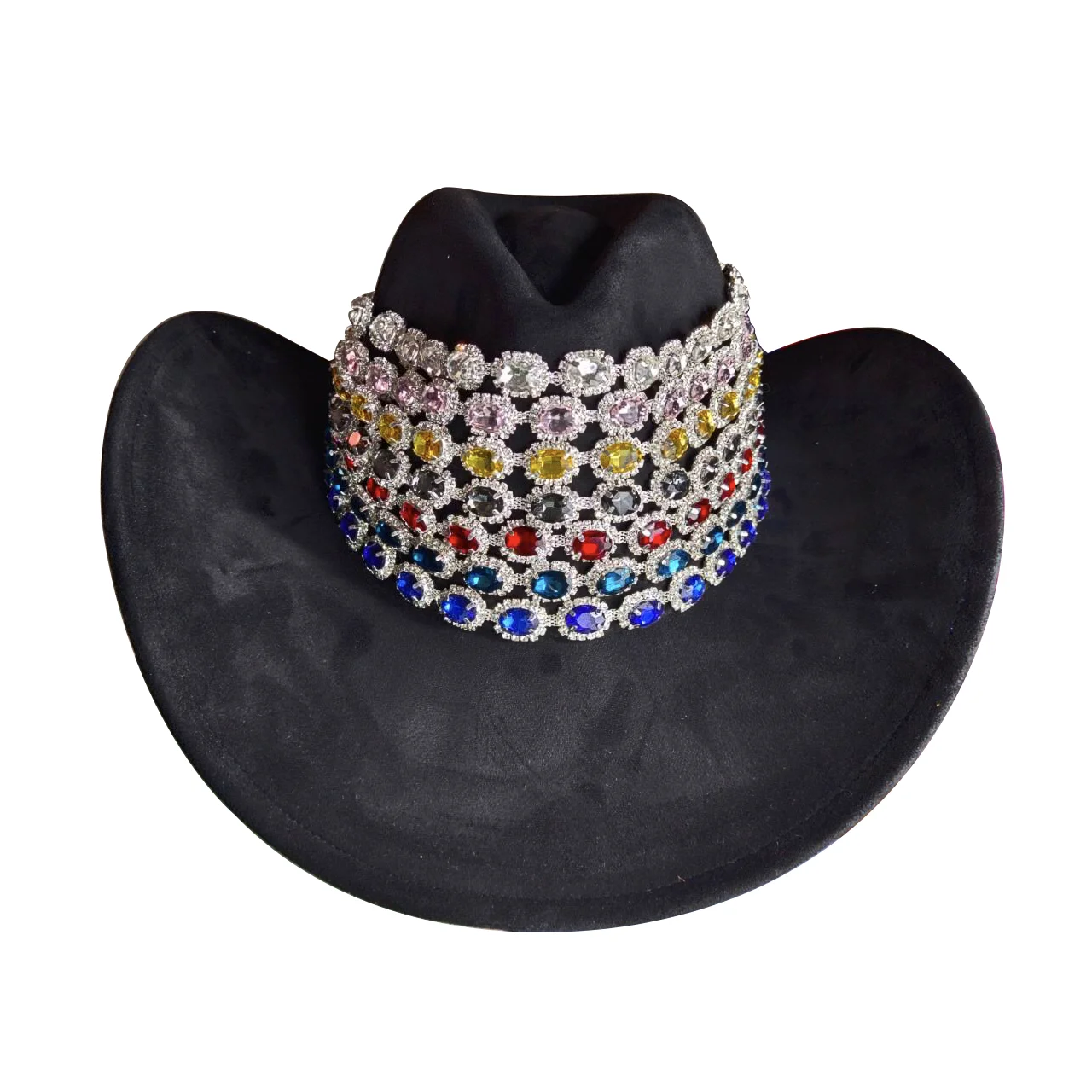 Hat accessories diamond rhinestone chain design new chain accessories jazz cowboy hat fedora hat straw hat for men and women