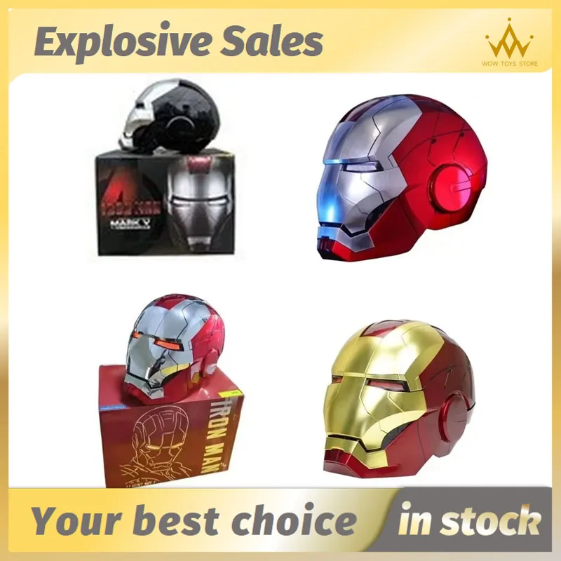 The Avengers Jarvis Iron Man Helmet Mk5 Real Person Wearable Deformable Voice Control Electric Touch Remote Control Ak Toys Gift