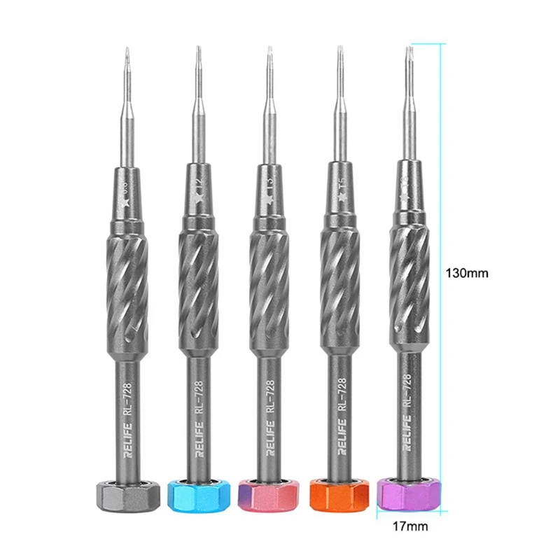 PWS RELIFE RL-728A Screwdriver Set For Phone And Laptop Repair Strong Magnetic Disassembly S2 Sturdy Bolt Driver Tools