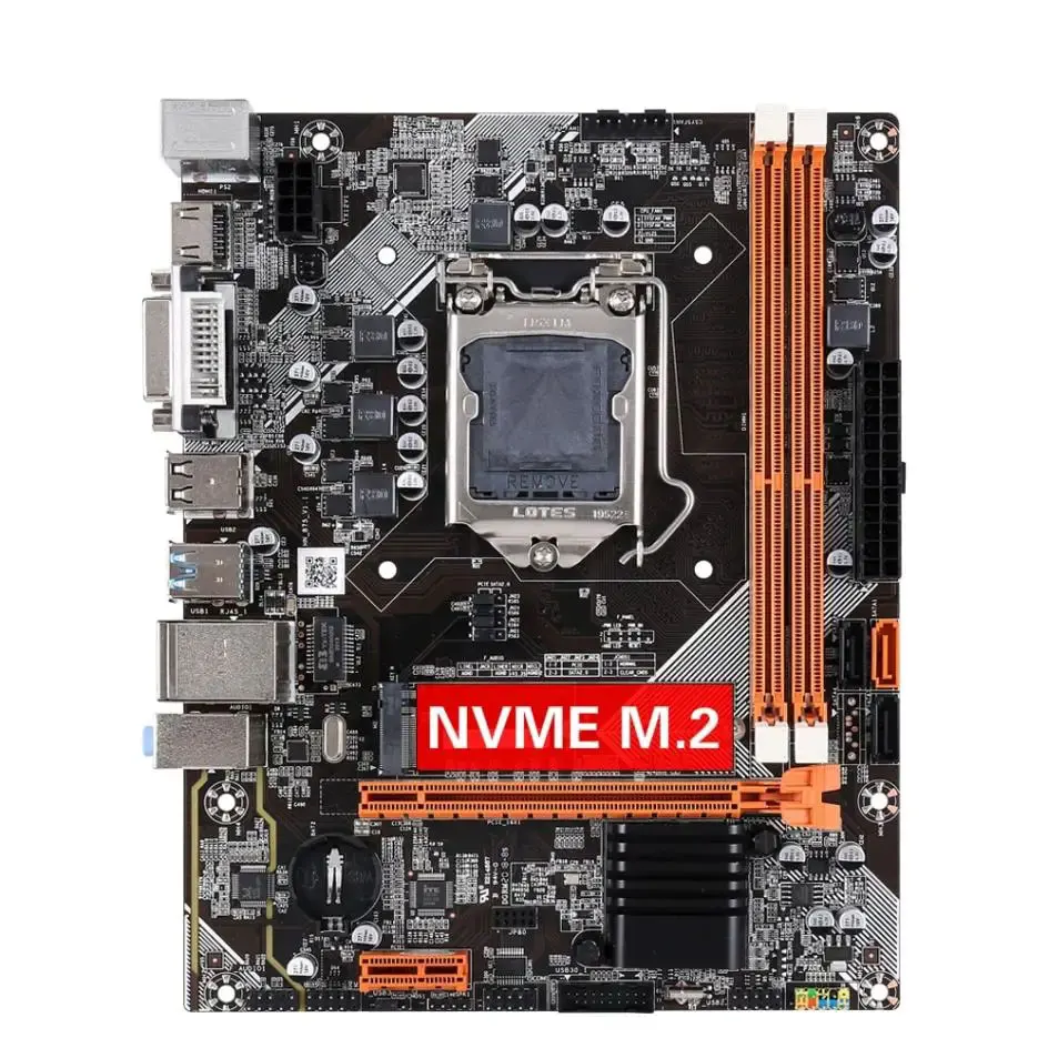 lga 1155 motherboard suporte i3 i5 i7 core cpu ddr3 1600mhz pc desktop m2 nvme hdmi vga 1155 mainboard b75 01