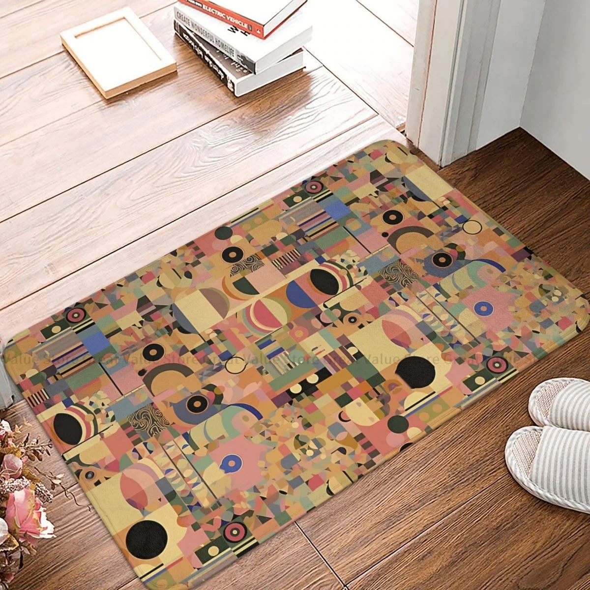 Gustav Klimt Patting Art Bath Non-Slip Carpet Gilded Rhapsody Living Room Mat Entrance Door Doormat Home Decor Rug