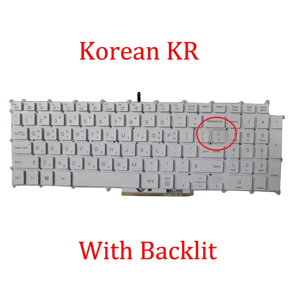 Black/White Laptop Backlit Keyboard For LG 17T90N 17Z90N 17ZD90N 17Z95N 17T90N-V 17Z90N-N 17Z90N-R 17Z90N-V 17ZD90N-V 17Z95N-G