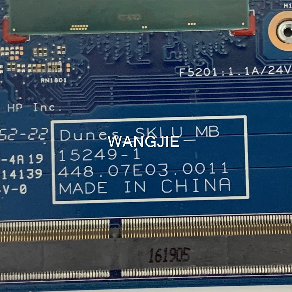 WANGJIE 846992 -001 846992 -601 для материнской платы HP Probook 11 EE G2 15249-2 15249-1 15249-3 100% РАБОТАЕТ
