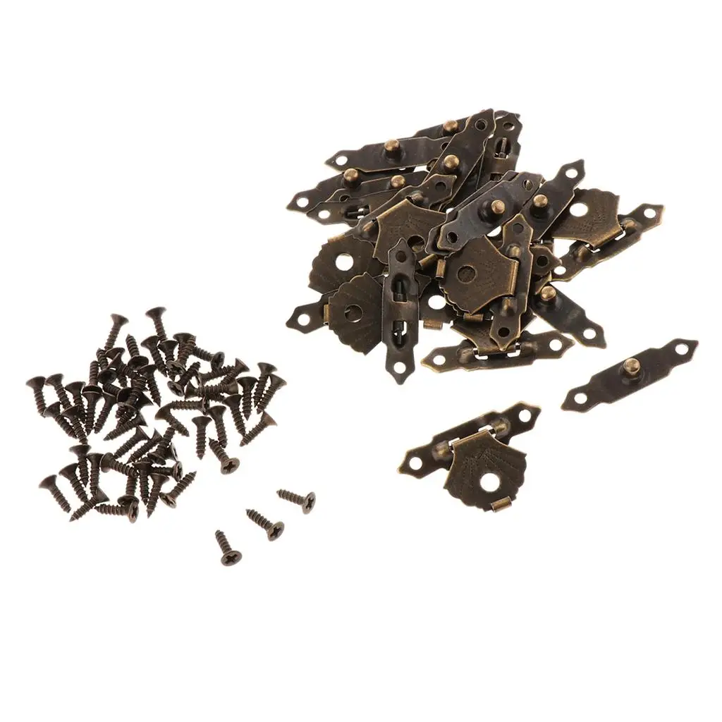 Antique Lock Metal Storage Box Latch Decorative Buckle Hasp Clasp for Wooden Jewelry Box Cabinet