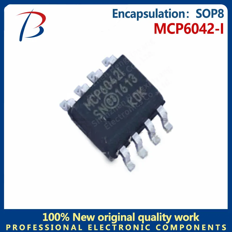 10PCS MCP6042-I patch SOP8 operational amplifier dual-channel universal instrument screen printing MCP6042I