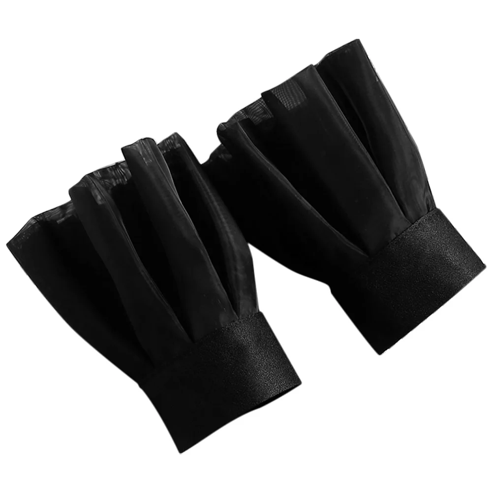 1 paire de Costume d'oreilles de Vampire, fausses manches, poignets en mousseline de soie pour femmes, accessoires de robe de bal de fête de mariage détachables