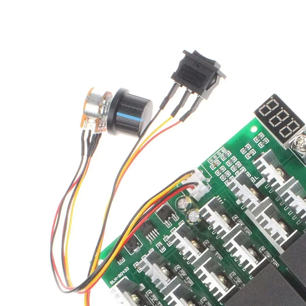 DC 10-55V 60A PWM DC Motor Speed Controller Pump Speed Regulator Knob Switch Regulator Speed Controller