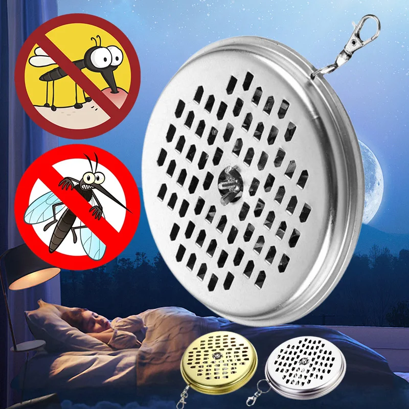 

Sandalwood Rack Mosquito Repellent Incense Plate With Cover Mosquito Coil Holder Metal Tray Anti-mosquito Pest Control