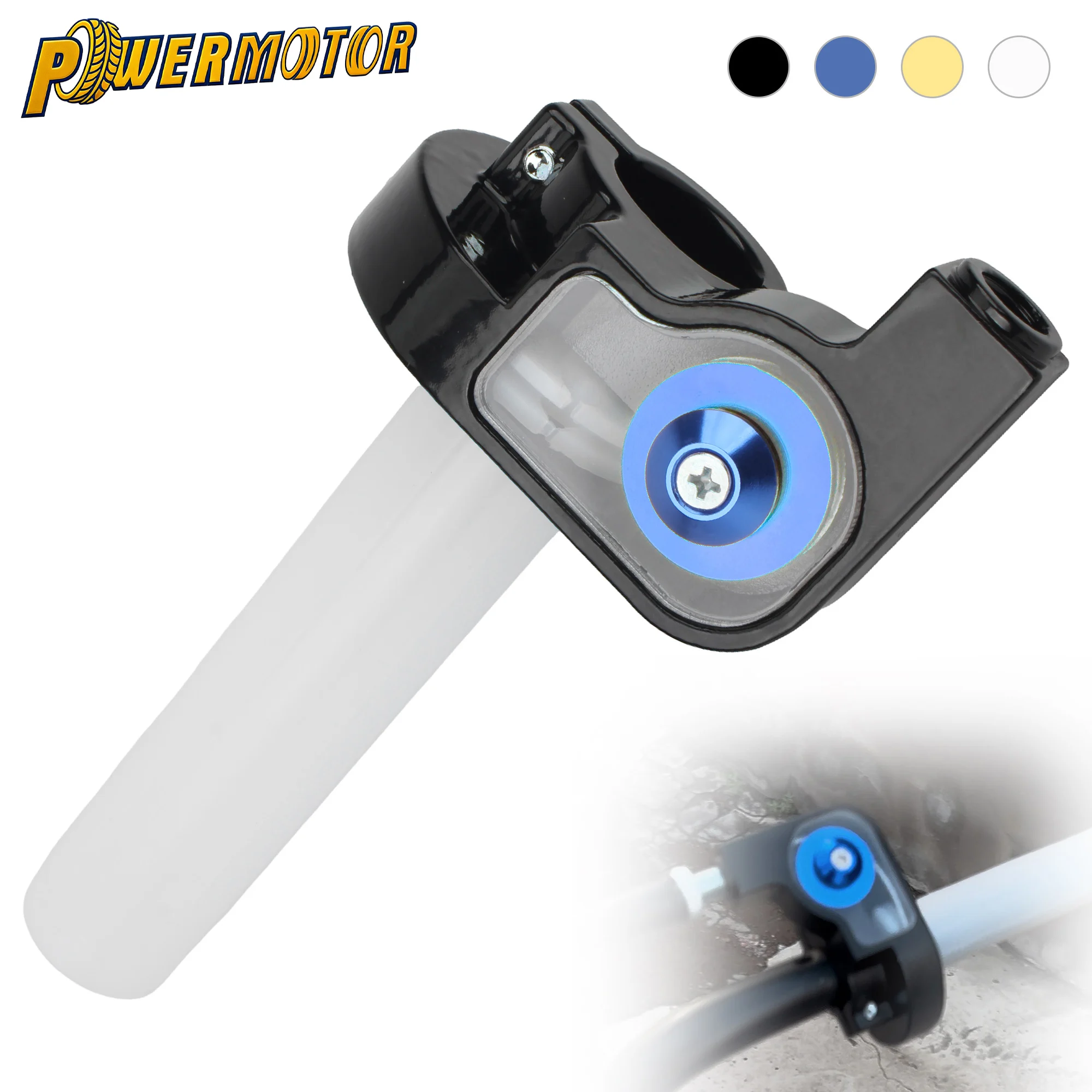 

22MM 7/8" Motorcycle Visible Throttle Grip Quick Twist Gas Throttle Handle Grips Aluminum Throttle Settle Grips Dirt Bike ATV