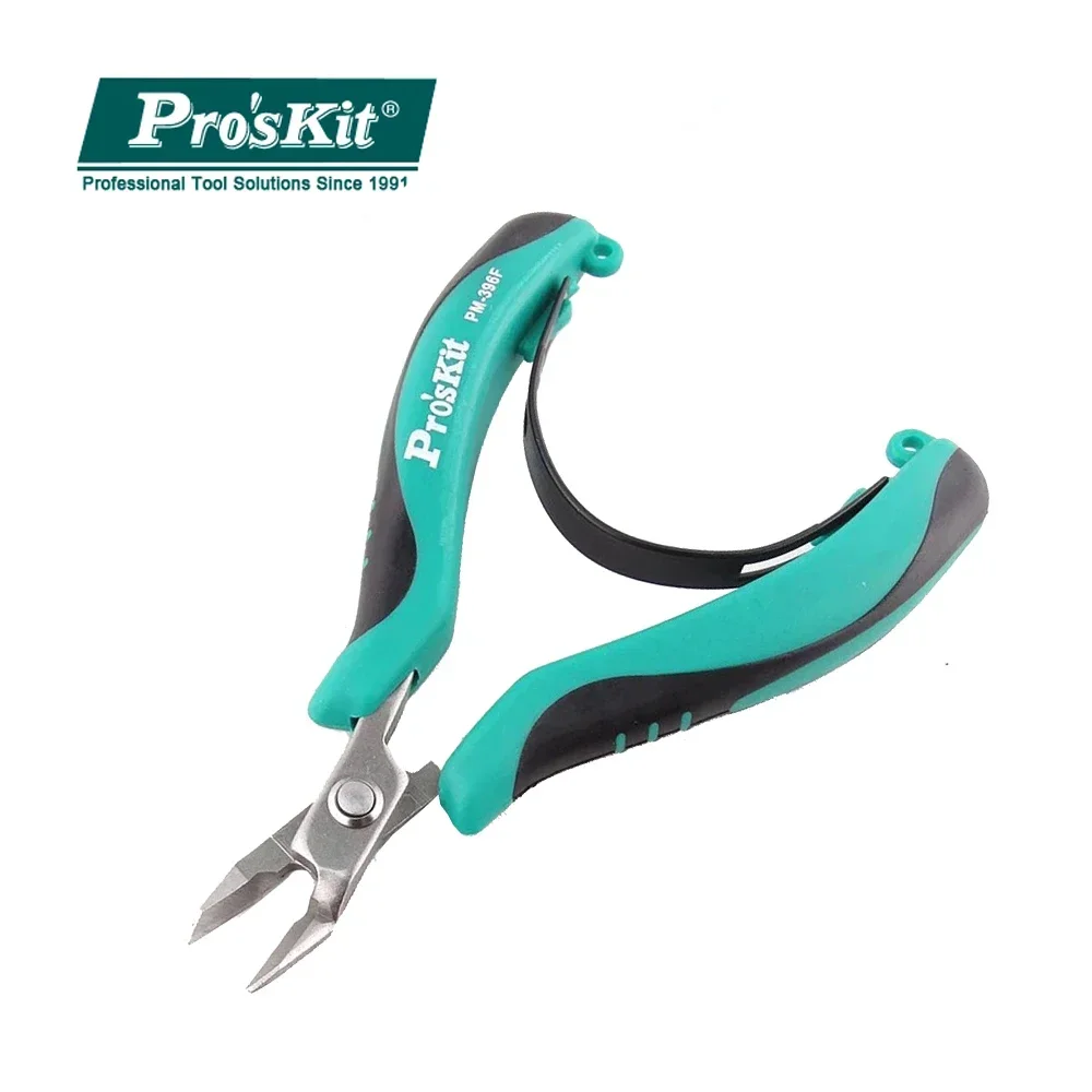 100% Original Pro\'sKit PM-396F Forceps Diagonal Pliers For Electrical Beading Cable Wire Side Cutter