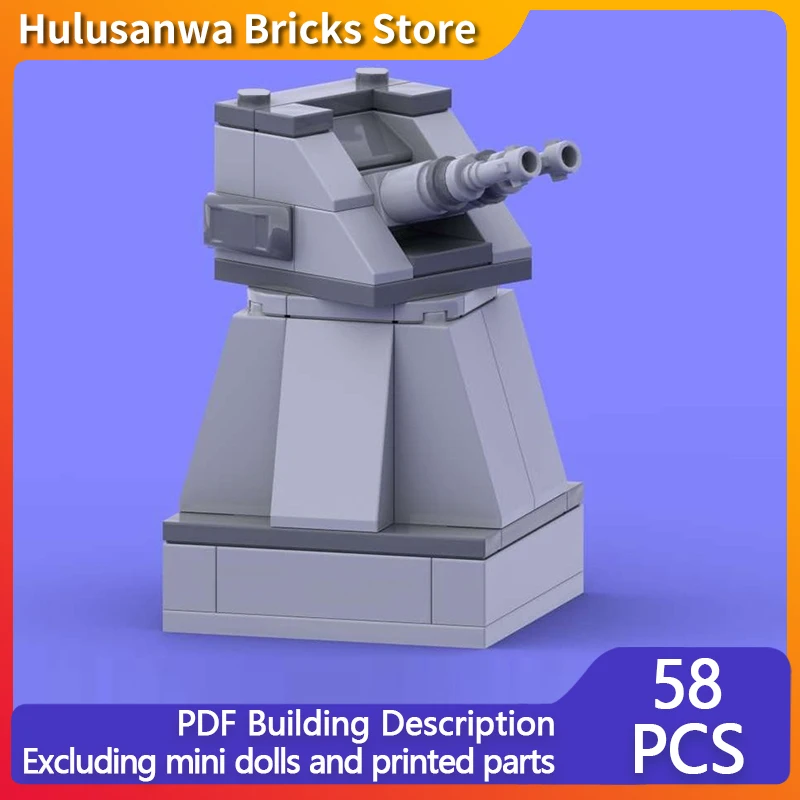

Light Antiair-Turret Model MOC Building Bricks War Equipment Modular Technology Gifts Holiday Assemble Children Toys Suit