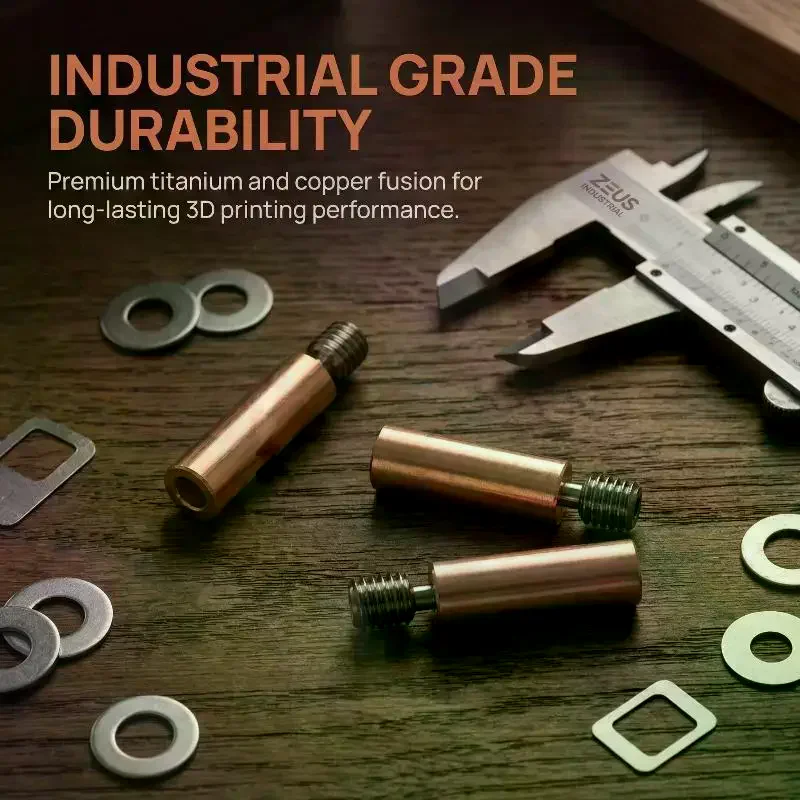 

Heatbreak Tube Copper Plated for Ender 3 CR10 3D Printer Accessories Stable Hotend Functionality for Accurate Prints