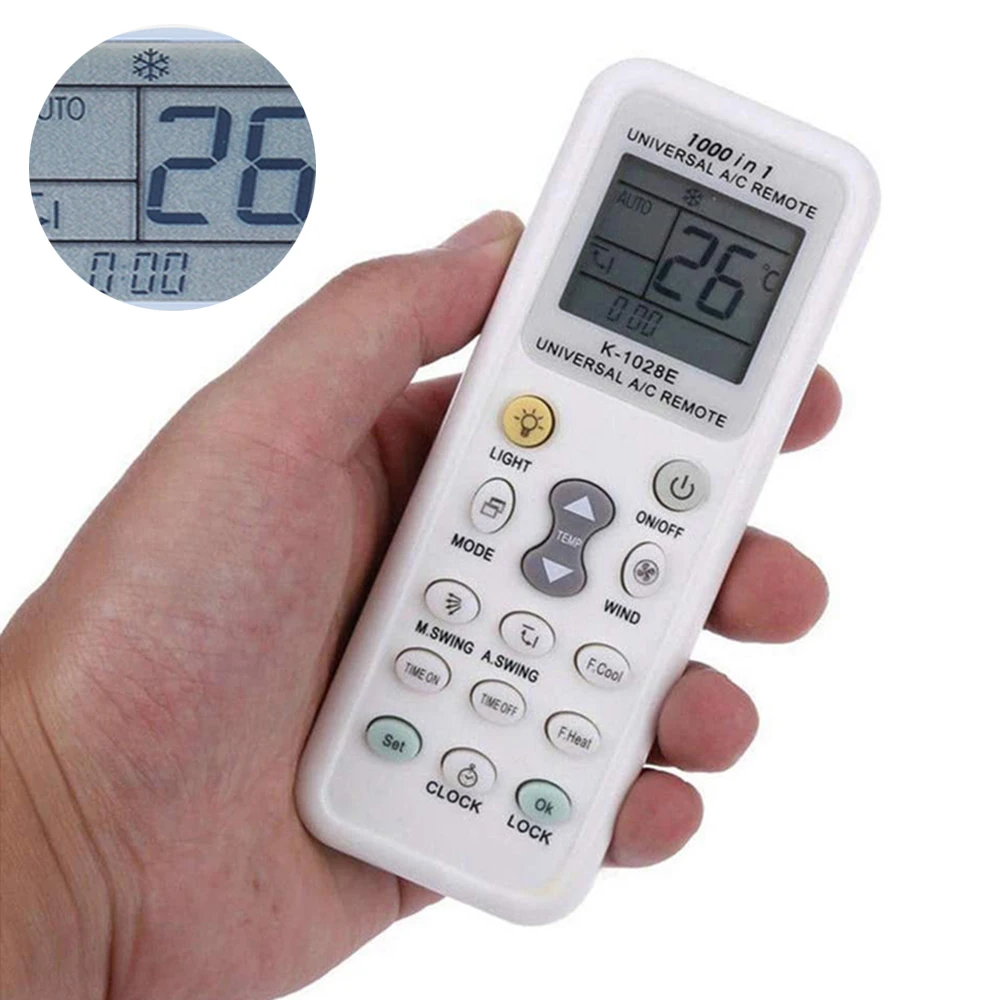 

1000 in 1 A/C Remote Control Universal K-1028E Low Power Consumption Air Condition Remote LCD A/C Remote Control Controller