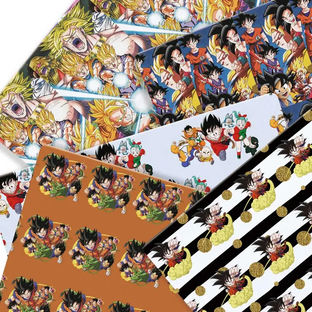 

Dragon Ball аниме периферийные устройства ткань 140*50 см DIY шитье лоскутное шитье детское платье ткань с принтом ткань для шитья детей
