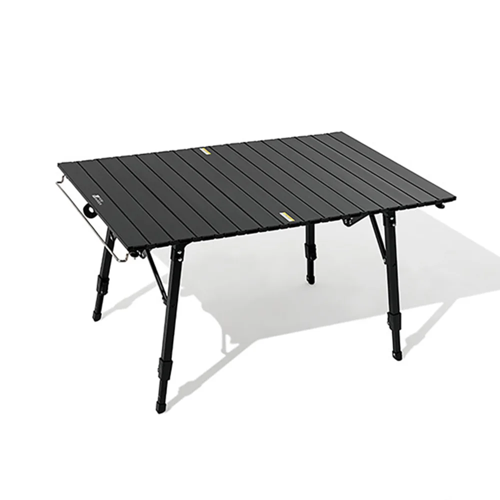 Outdoor Camping Aluminum Alloy Foldable Table Roll up Table Outdoor Folding Lightweight Portable Picnic Fishing Beach Desk