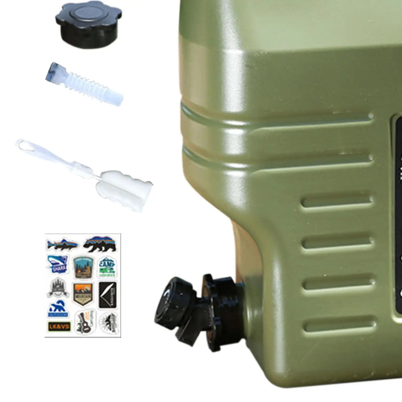 Water Container, Water Carrier with Faucet Water Can, Water Barrel, Water Bucket Water Storage Jug for BBQ, Backpacking